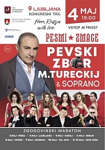 O prihajajočem koncertu »Unity Songs« pevskega zbora M.Tureckij in SOPRANO v Ljubljani